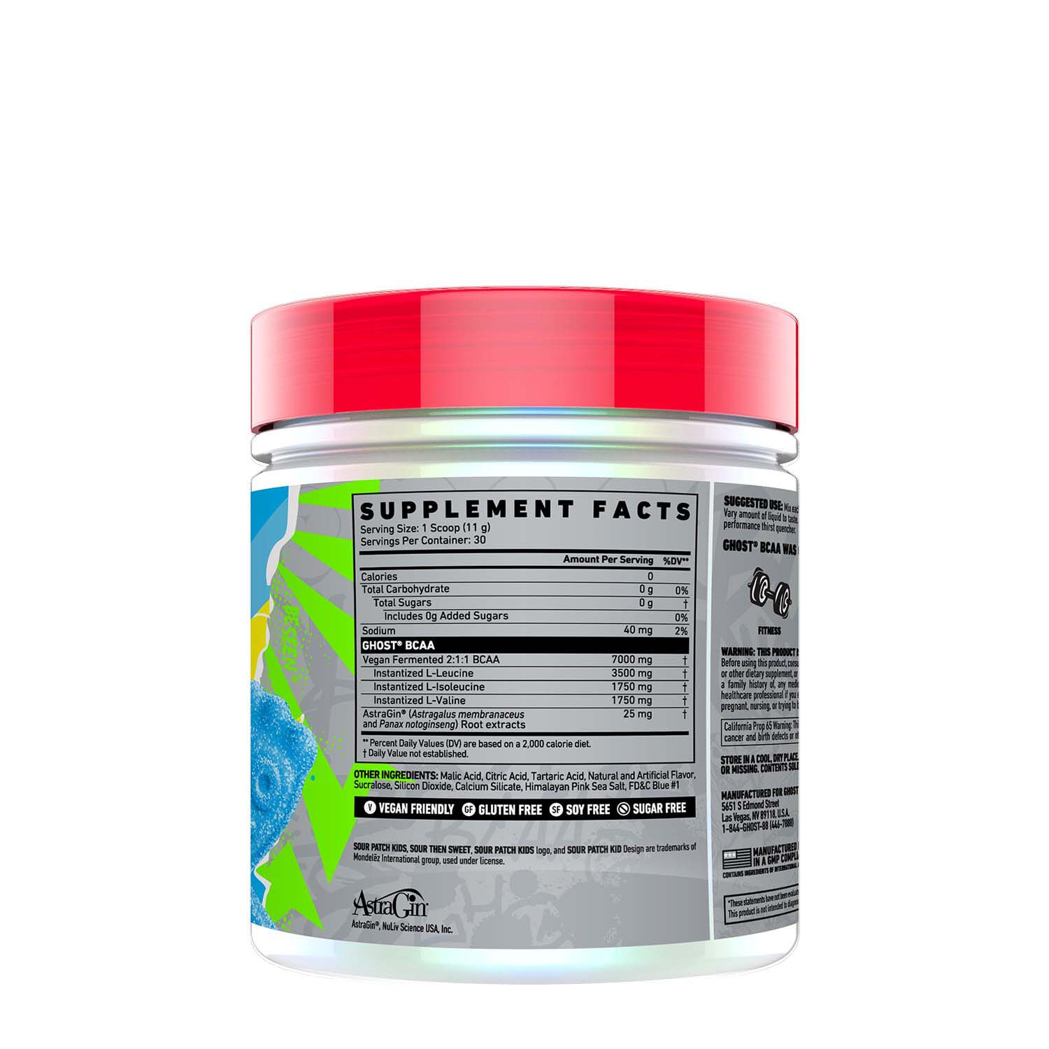527967 GHOST® Enjoy GHOST BCAA Sour Patch Kids Blue Raspberry